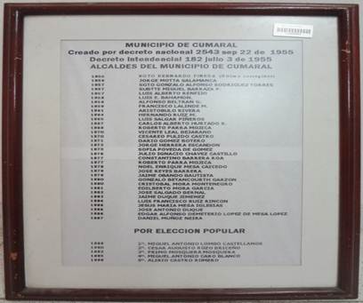 ALCALDES DE CUMARAL